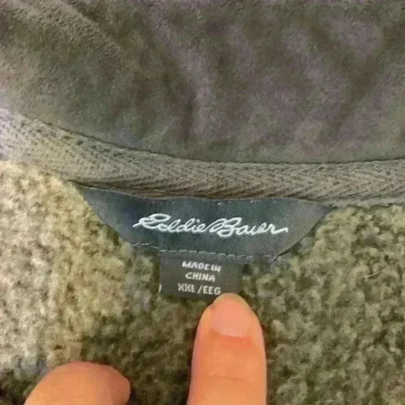 Eddie Bauer fleece sz XL *wash wear camping hiking outdoor fall winter casual - Picture 2 of 7